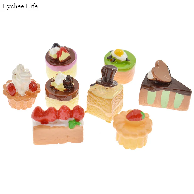 Lychee Life 8 шт. кухонные хлебобулочные изделия миниатюрный кукольный домик для торта