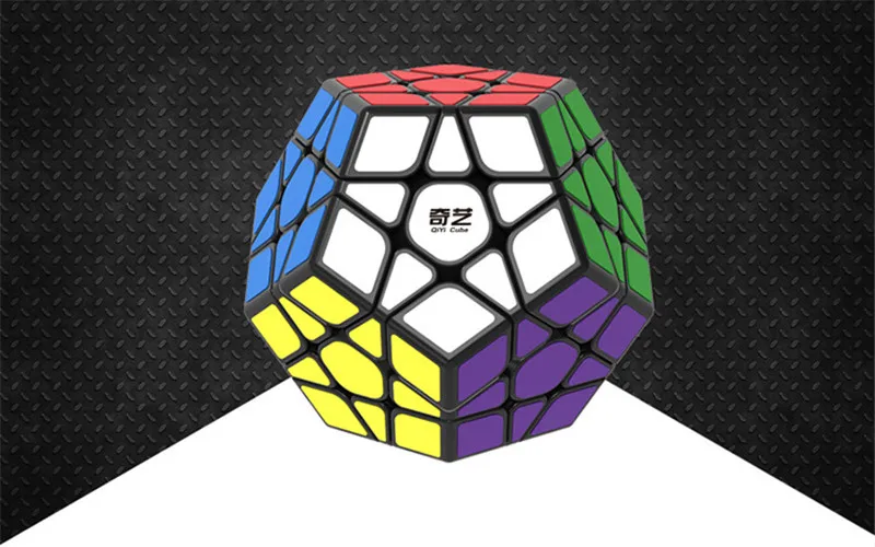 Черный Магический куб-мегаминкс 12 Сторон без наклеек Dodecahedron профессиональная скорость твист волшебный куб головоломка игрушки для детей и взрослых - Цвет: Черный