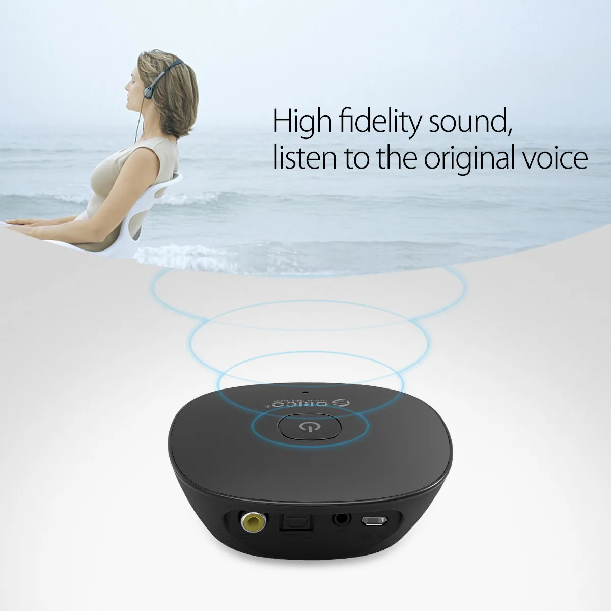 ORICO 4,1 Беспроводной Bluetooth приемник 3,5 мм Aux приемник аудио стерео музыкальный приемник Bluetooth портативный аудио и видео колонки