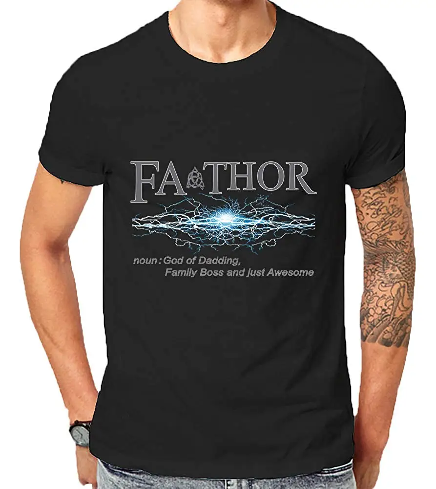 

Thor Father Awesome Dad Greatest of All Time Tops Tees Cotton Men Classical 2019 O Neck Streetwear Hip Hop T Shirt