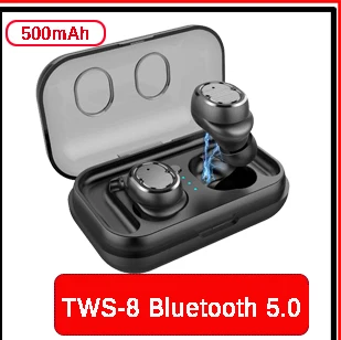T10 TWS Bluetooth наушники гарнитура настоящая Беспроводная зарядка Bluetooth V5.0 пояс Зарядка сокровище наушники настоящие беспроводные наушники