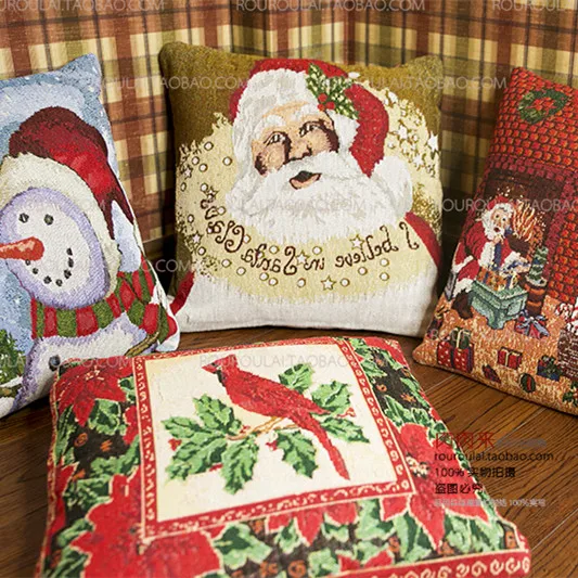 Наволочки с рождественскими узорами рождественские украшения наволочки