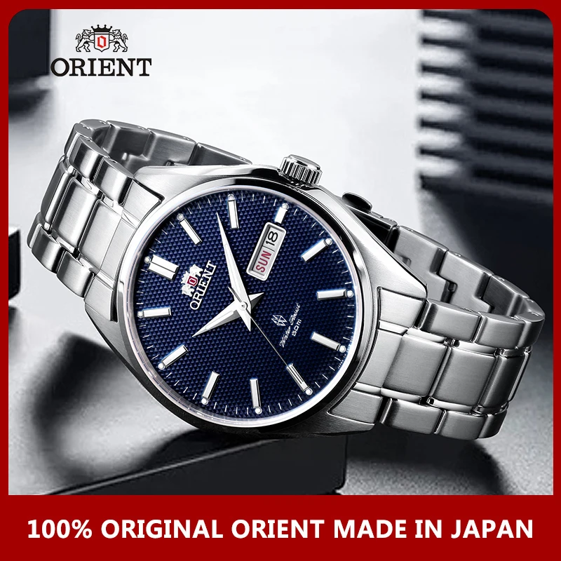 Мужские автоматические механические часы из нержавеющей стали с