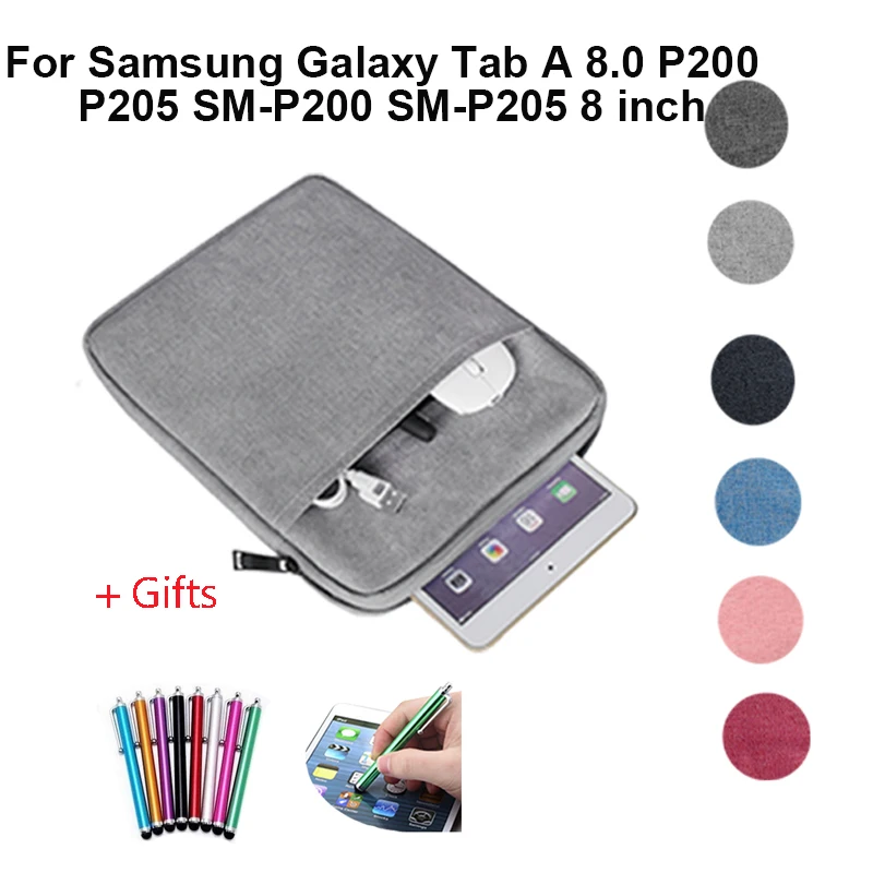 Чехол футляр для Samsung Galaxy Tab A 8 0 дюйма 2019 A8 с S ручкой SM P200 HD защита экрана чехол