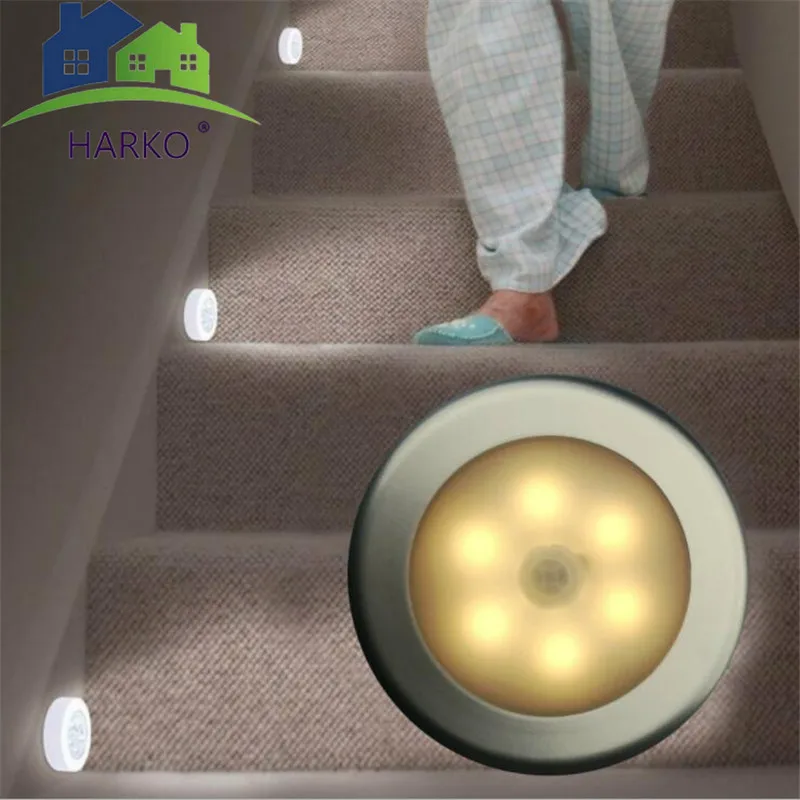 6 светодиодный PIR датчик движения тела Сенсор активированный Настенный