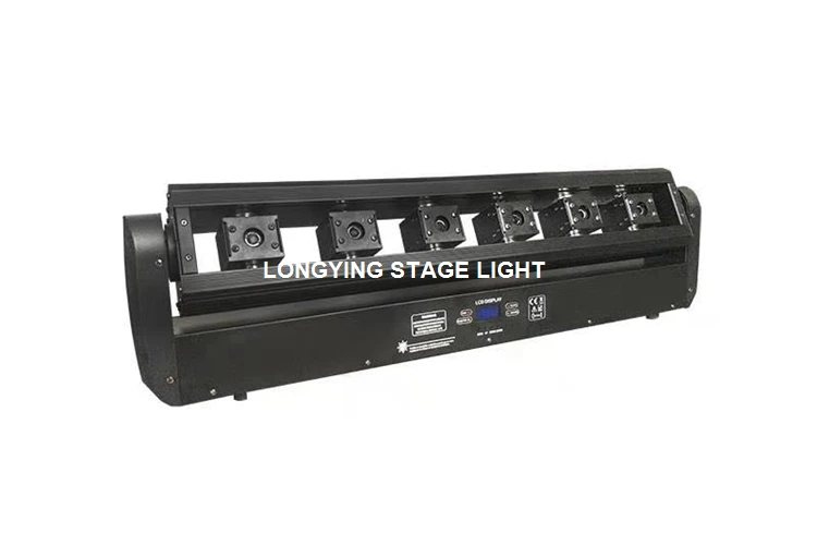 Free Shipping 6 Eyes Moving Head Red Laser Light Show System Stage Disco Party lights DMX DJ equipment | Лампы и освещение