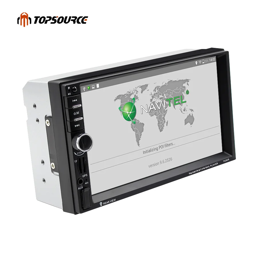 Универсальный автомобильный DVD видео мультимедийный плеер TOPSOURCE 7020G 2 Din 1080P 7