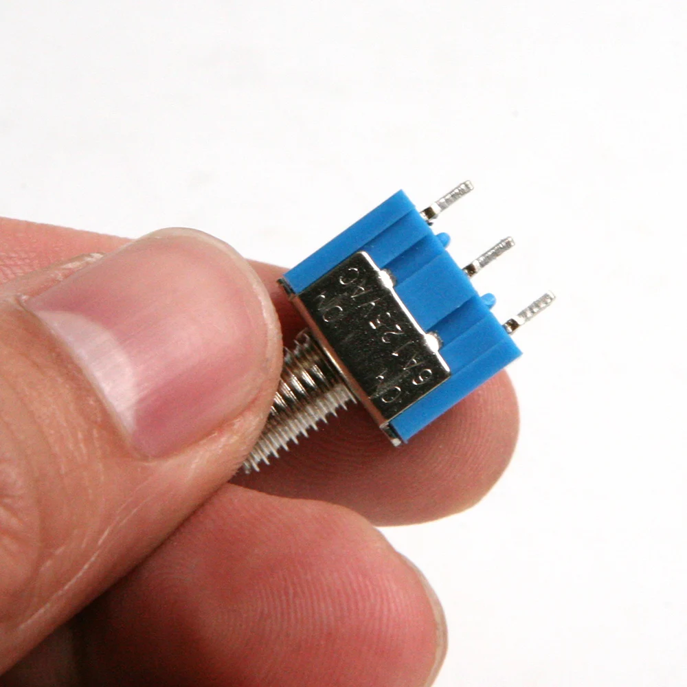 10 шт. 3PIN MTS 102 переключатель изолятор цвет СИНИЙ 125 в 6A AC стабильный надежный длина