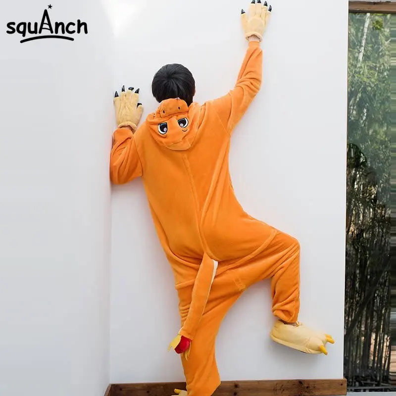 

Anime Onesie Adult Women Men Pajamas Cartoon Animal Dragon Kigurumis Party Winter Warm Cute Pyjama Sleep Suit