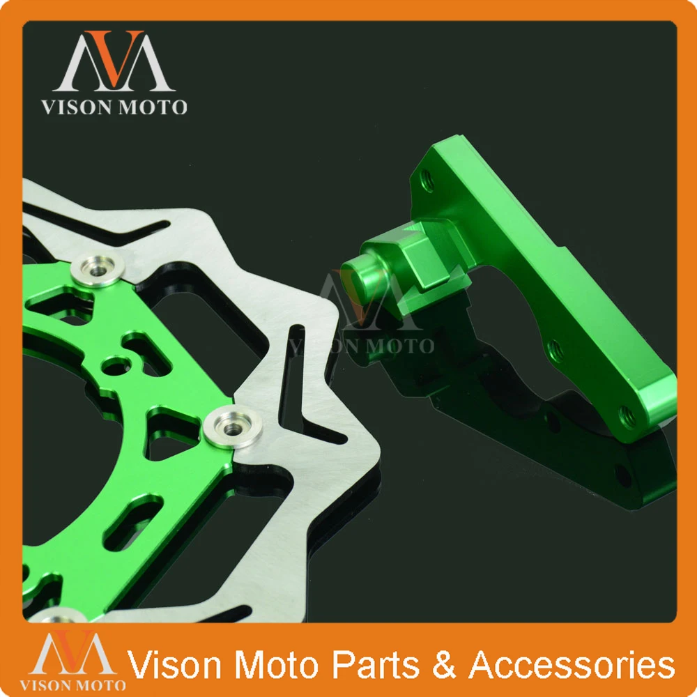 CNC 270 мм плавающие тормозные диски + кронштейн для Kawasaki KX125 KX250 06 08 KX250F KX450F 15 KLX450R 07 09
