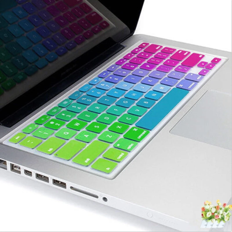 Чехол для клавиатуры Macbook 13 15 17 дюймов радужные наклейки на клавиатуру ноутбука