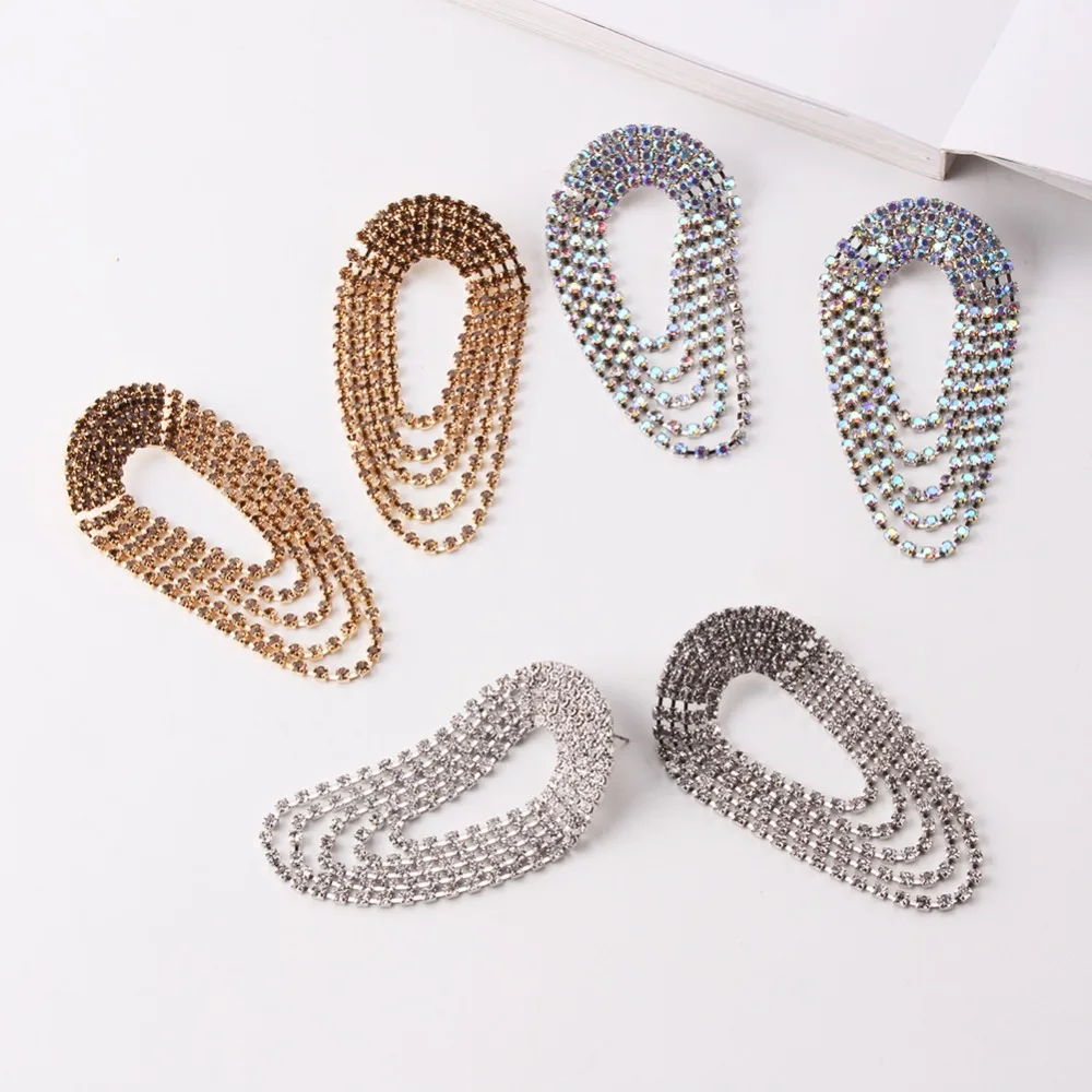 Vedawas Boho Нарядные серьги с кисточками для женщин Oorbellen Висячие каплевидный кристалл ювелирные изделия Pendientes xg2172