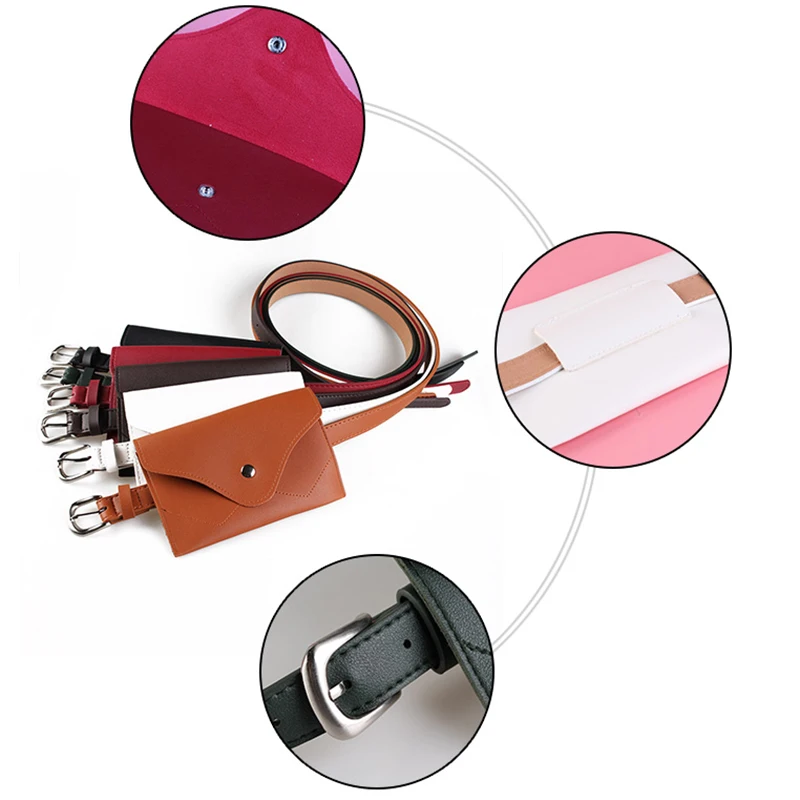 Поясная Сумка для женщин забавный кошелек-конверт кожаный поясной кошелек