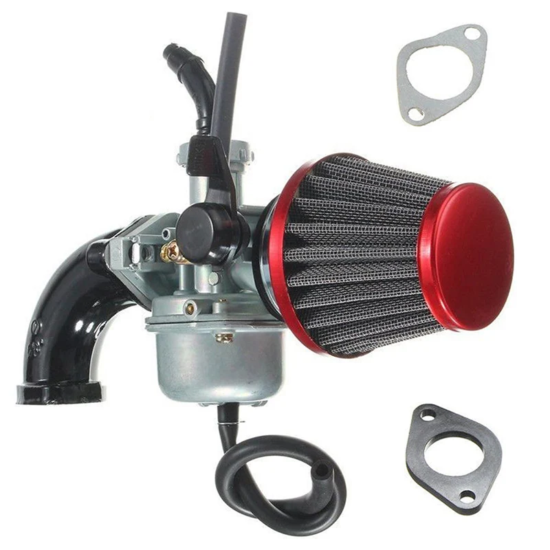 Carb впускная труба карбюратора воздушный фильтр для питбайк 110cc 125cc PZ22 22 мм Высокое качество Замена аксессуары топливо детали