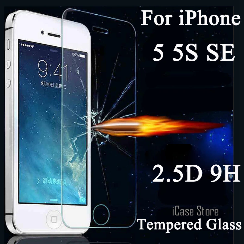 2.5D 9 H Премиум закаленное Стекло для iPhone 6 S 7 плюс 5 5S se 4 4S Apple Экран протектор