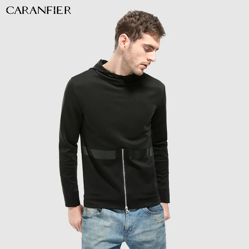 CARANFIER толстовки мужские новые осенние хлопковые с длинным рукавом Молодежные