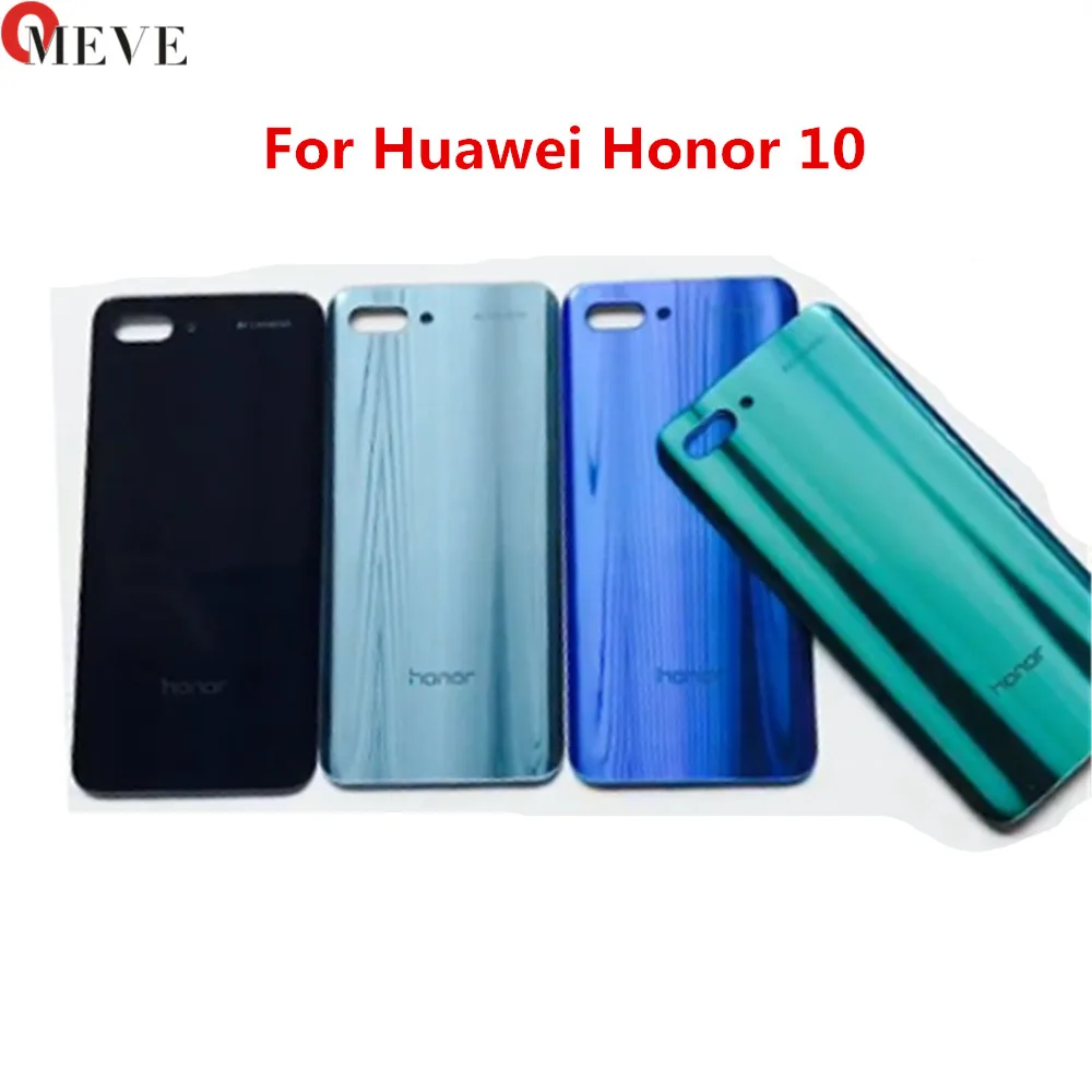 Для huawei honor 10 COL-L29 Задняя крышка батареи Задняя стеклянная панель двери Корпус чехол Ремонт Запасная часть