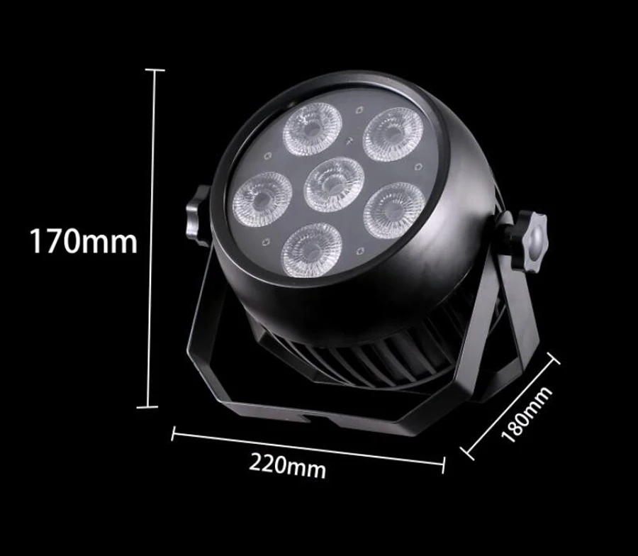 Новый водонепроницаемый RGBWA (UV) 6 в 1WiFi смарт OLED Аккумулятор беспроводной dmx par Led
