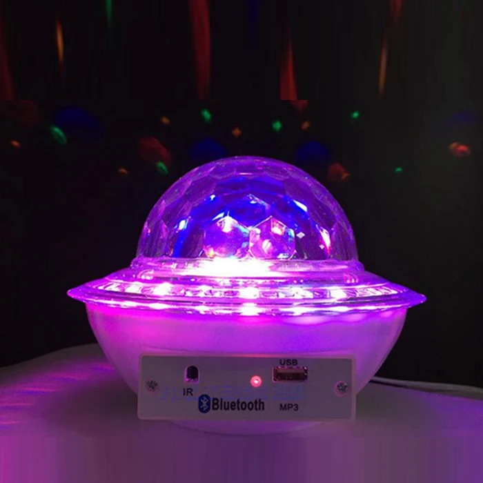 Bluetooth динамик хрустальный шар сценический светильник 15 Вт Музыка RGB светодиодный