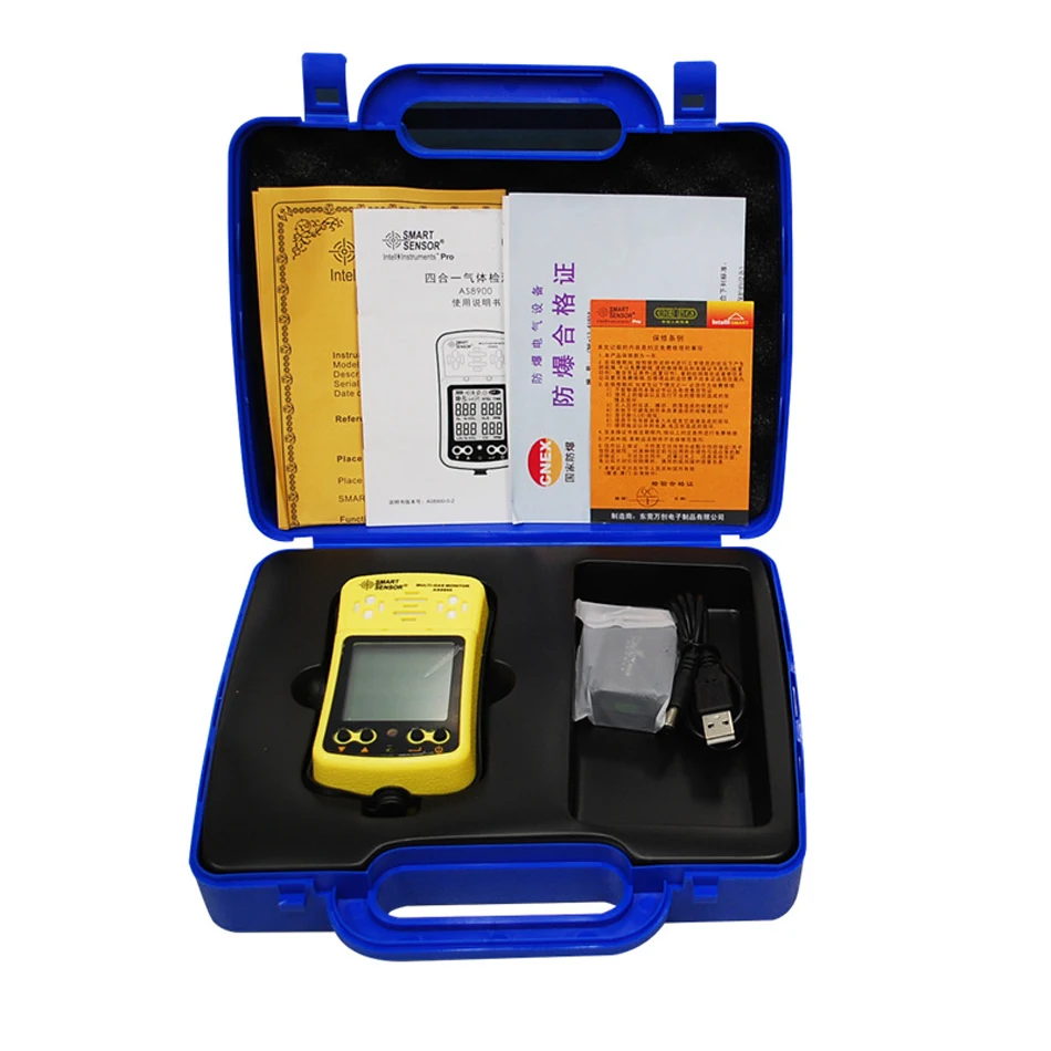 AS8900 мульти газовый монитор ручной детектор газа кислород O2 гидротион H2S окись