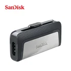 Sandisk USB флэш-накопитель Экстрим Тип-C 128GB usb-накопитель 64GB двойной OTG USB флеш-накопитель 32 ГБ флэш-накопитель Micro USB флэш-память Тип C