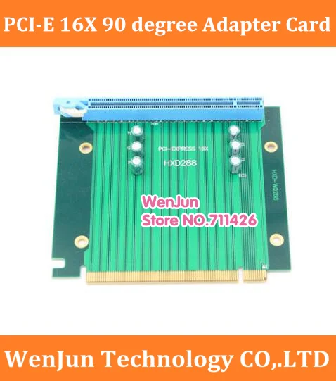Высокое качество DIY PCI-E 16X 90-градусная переходная карта X16 видеокарта адаптер для 4U