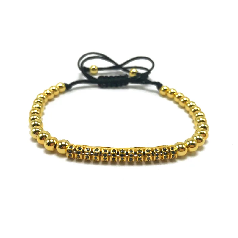 1 шт. новый бренд высокое качество 5 мм медные бусины с черным Cz изогнутые Длинные