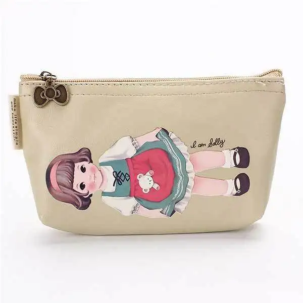Bestman Cartoon Girl Wallet Cards Coins Bag|bag wristlet|bag embroiderybag belt |