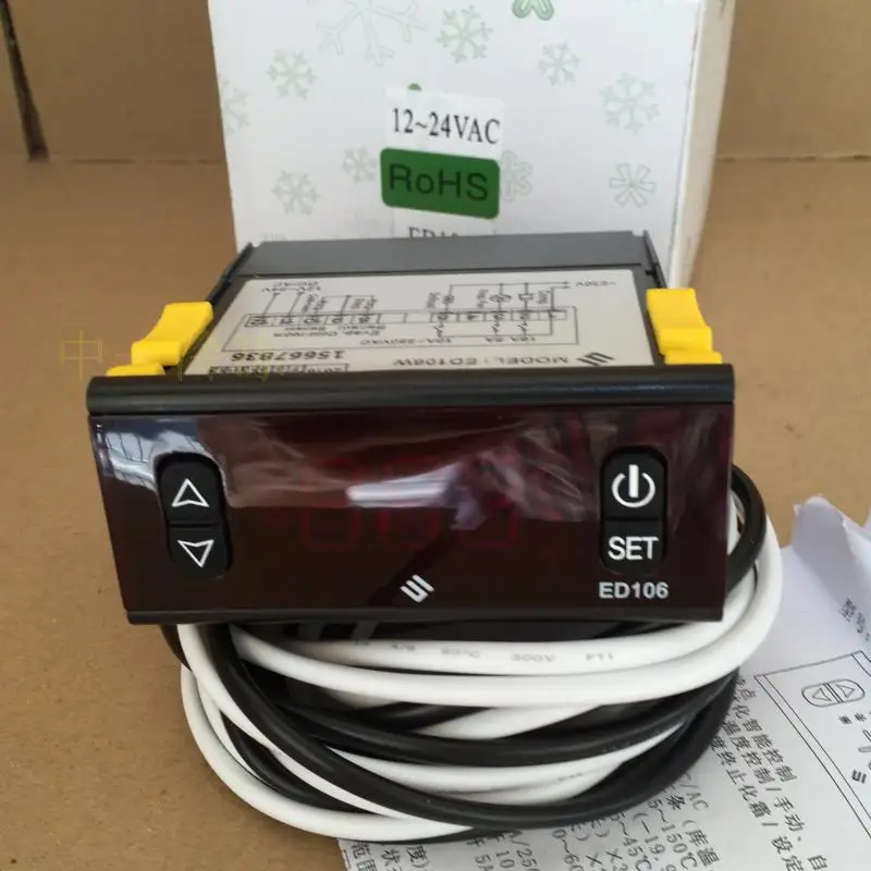 

ED106W 12V термостат DC регулятор температуры, 12V -24V DC регулятор температуры морозильник