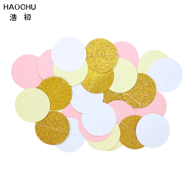HAOCHU 30 шт. розово-белые Папиросные помпоны цветочные шарики Бумажная гирлянда