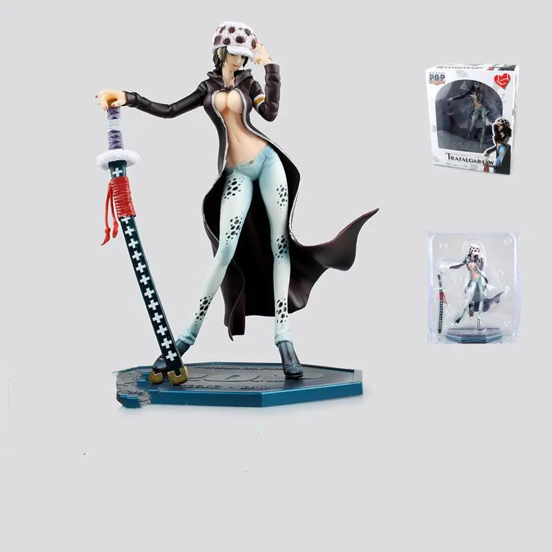 Лучший подарок день рождения Рождество Аниме One Piece P.O.P POP Trafalgar Law Girl Ver. Фигурка из
