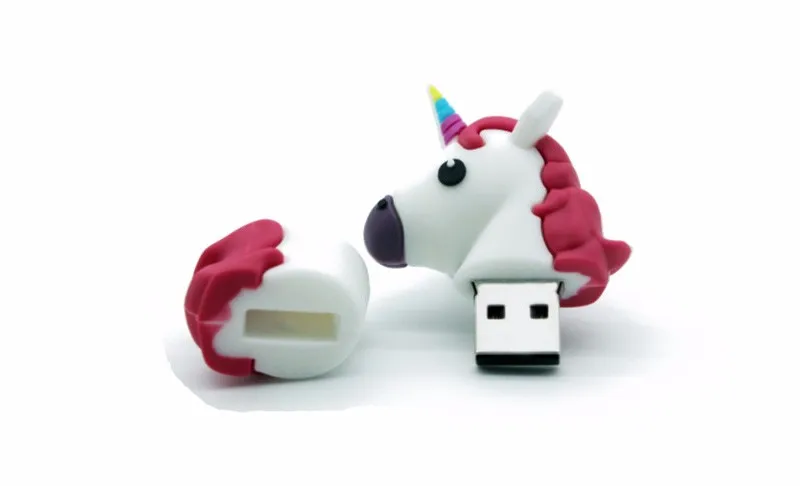 SHANDIAN USB флеш-накопитель с единорогом Гадкий я 2 натуральная мультяшная карта памяти Флешка 4 ГБ 16 ГБ 32 ГБ 64 ГБ флеш-накопитель игрушка