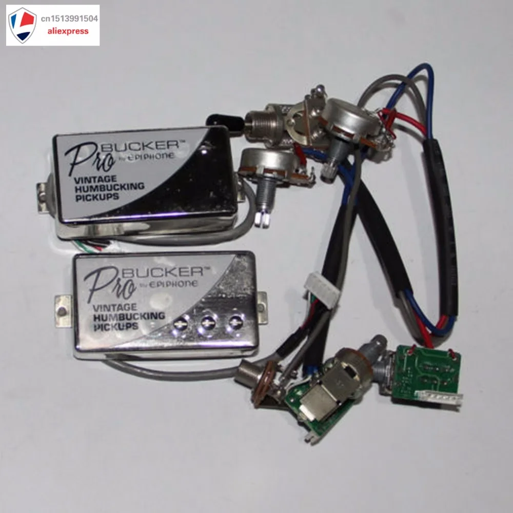 Новый дизайн хром ProBucker Alnico шеи и мост пикапы с Pro жгут проводов|bridge pickup|pro pickuppickup