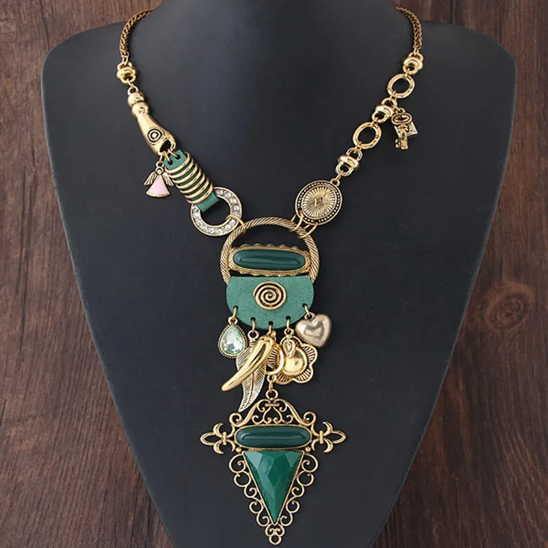 Женское богемное ожерелье Kymyad длинное в Корейском стиле яркое женское