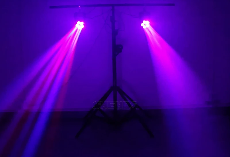 Светодиодный луч+ мыть шесть глаза пчел 6x15 Вт RGBW DMX512 сценический эффект Освещение хорошо для дискотеки DJ вечерние KTV танцевальный пол клубов и свадьбы