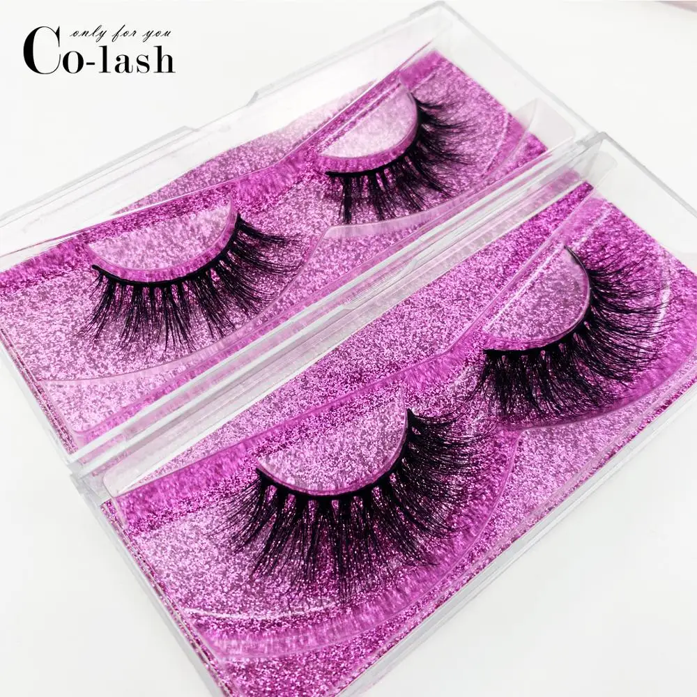 Colash ресницы 3D норковые ресницы натуральные объемные мягкие ресницы ручной работы натуральные длинные ресницы для наращивания настоящие норковые ресницы для макияжа