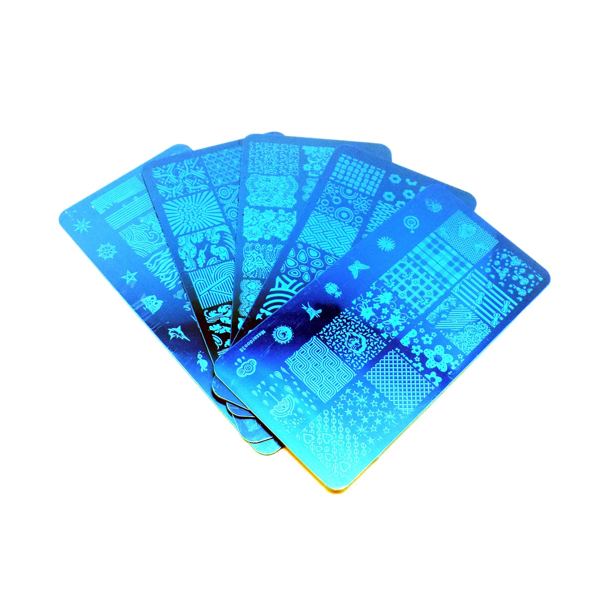 Геометрическая пластина с изображением черепа трафаретная штамповка единорога