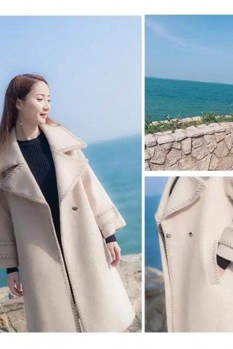 MLCRIYG New Fashion 2019 Autumn Winter Women Coat And Jackets Long Loose Female Trench Outwear Hot Sale Abrigos Mujer LX260 | Женская