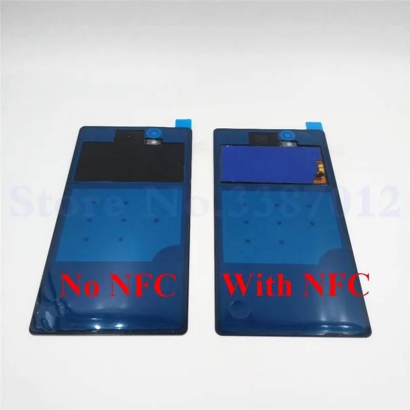 New Glass Back Battery Cover For Sony Xperia Z L36H L36 C6603 C6602 Replacement Rear Door Housing With NFC | Мобильные телефоны и