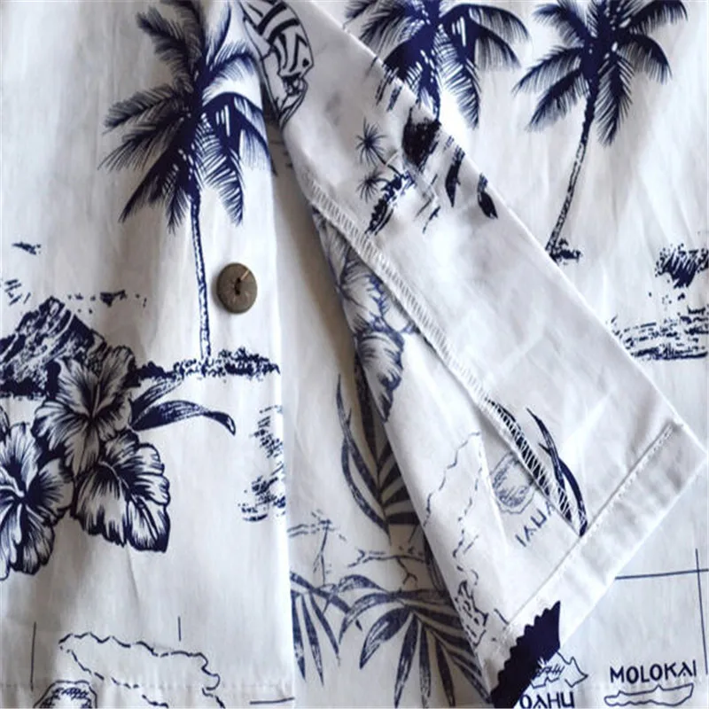 

2021 Brand New Summer Men's Hawaiian Beach Shirt Fashion Men US Size Short Sleeve Loose Cotton Loose Casual Aloha Shirts A853