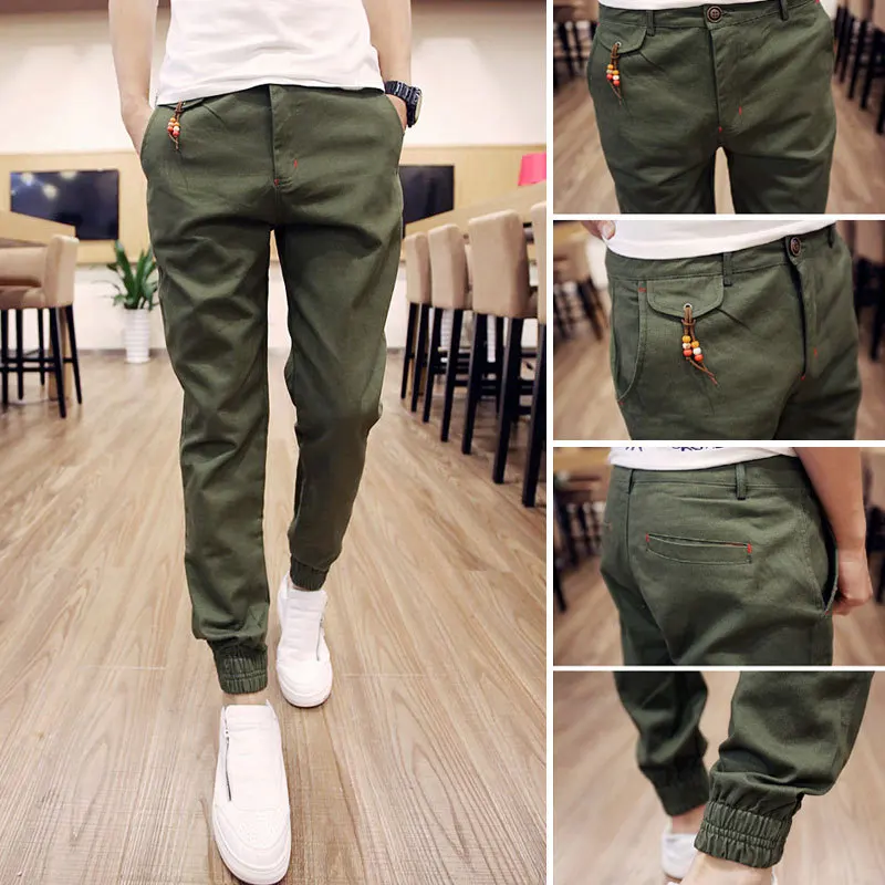 2018 г. Новые мужские Штаны осень/лето Человек середины талии штаны шаровары