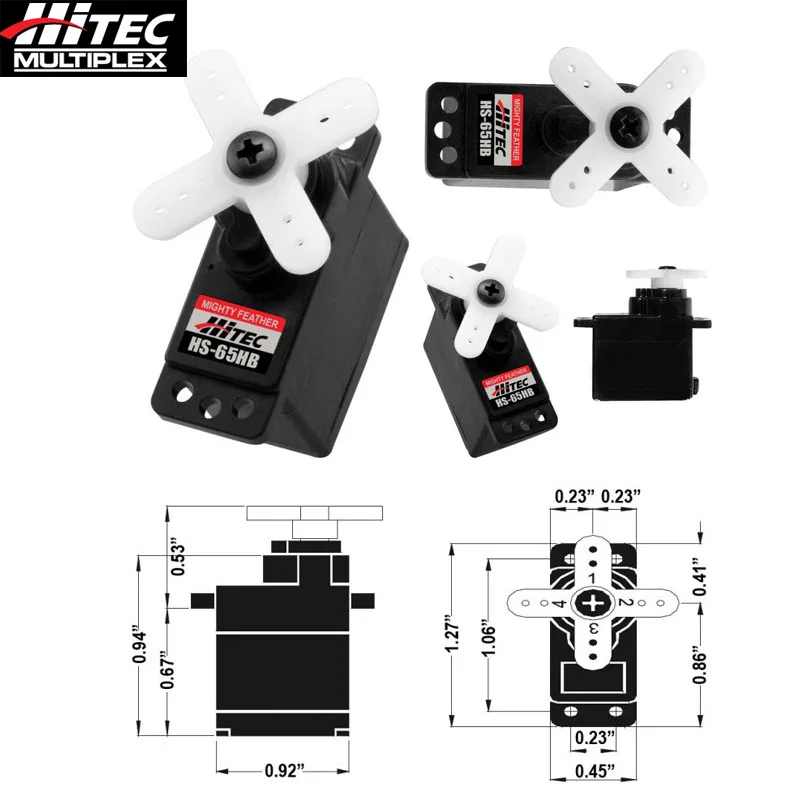 Hitec HS 65HB Шестерня из углеродного волокна с большим крутящим моментом микро