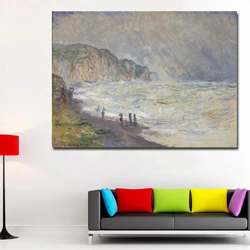 Самоотверженное впечатление Sunrise Monet Знаменитые Картины репродукции HD Печать Monet Плакаты для гостиной настенные Monet декоративные - Цвет: 184