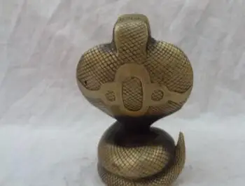 China Year Zodiac Bronze Animals FengShui Wealth Naja Cobra Snake Elapoid Statue | Дом и сад