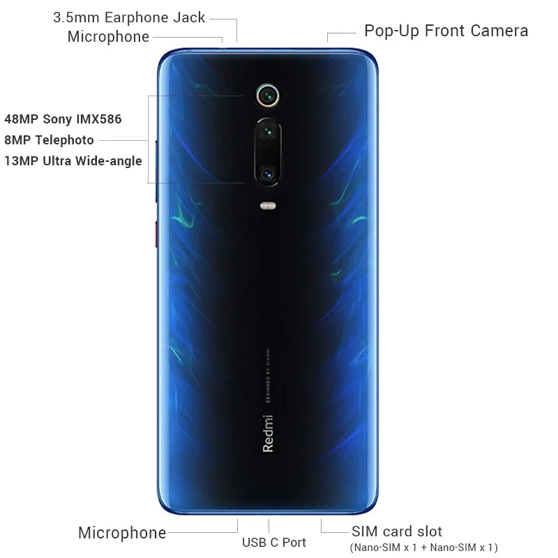 Xiaomi Redmi K20 Pro смартфон с восьмиядерным процессором Snapdragon 855 ОЗУ 6 ГБ ПЗУ 128 48 МП 4000