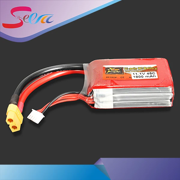 1 шт. Перезаряжаемые lipo Батарея ZOP Мощность 11.1 В 1800 мАч 45c 3 S Lipo XT60/T штекер для