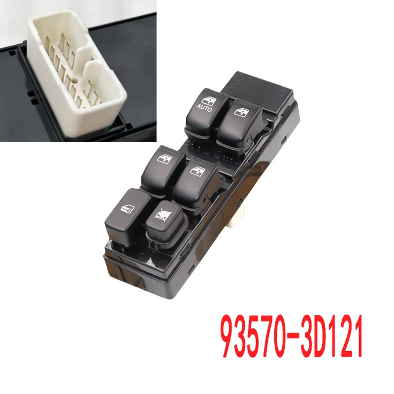 Door Lock Power Window Master Main Control Switch Left for Sonata 4-Door 2.7L 2003 2004 93570-3D121 935703D121 | Автомобили и