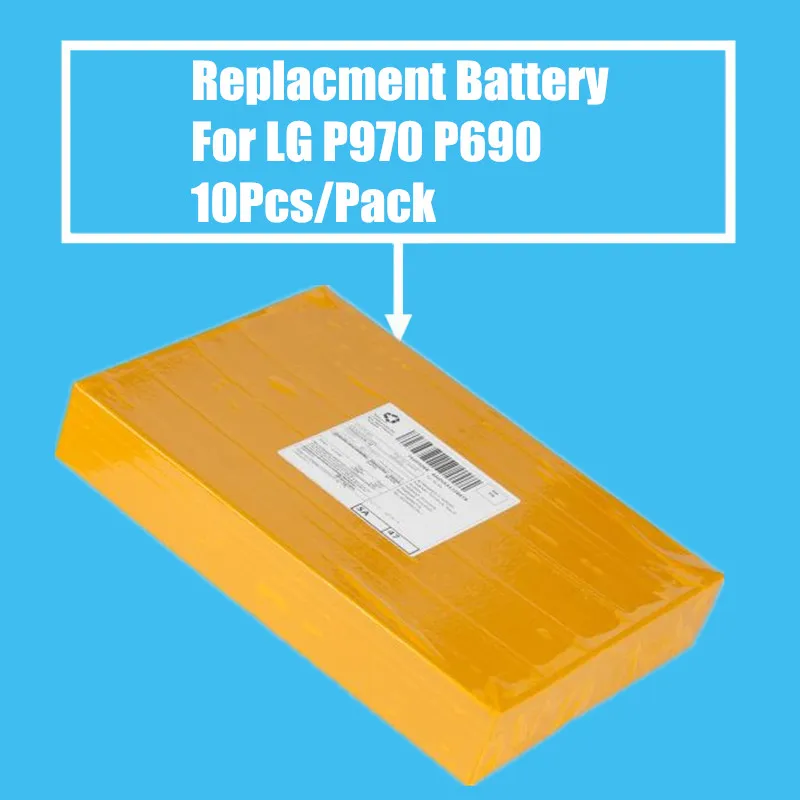 

10Pcs/Pack 1540mah Replacement Battery for LG P970 E730 P690 P693 E510 C660 P698 High Quality