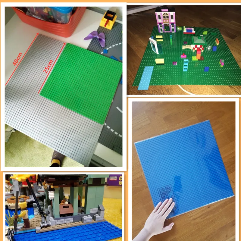 50*50 точек Классические DIY строительные блоки опорная пластина 40*40 см подходит для