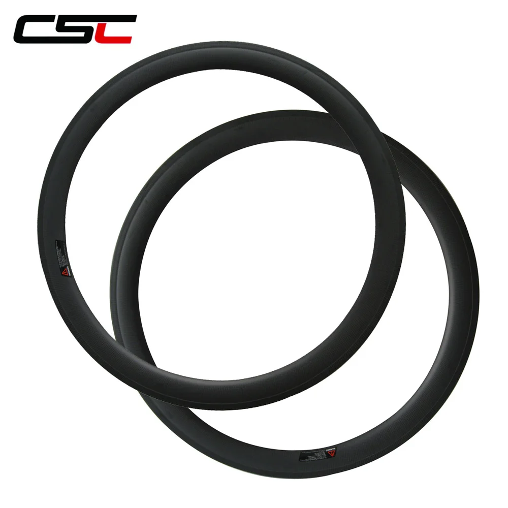 

CSC carbon 50mm clincher 25mm width U shape rim bicycle road carbon rims with 3K UD carbon fiber